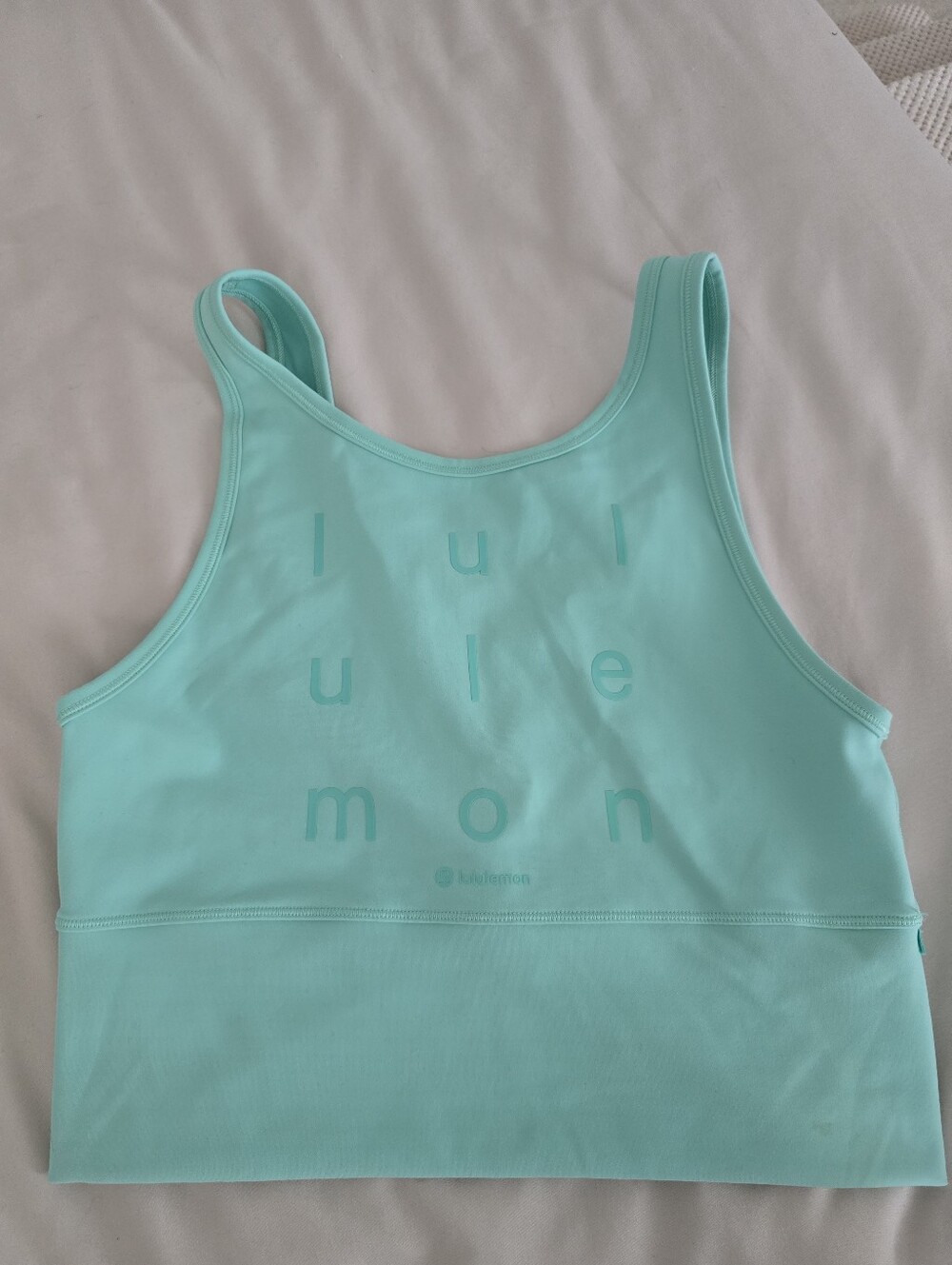 lululemon athletica Mint Green Athletic Crop Tank